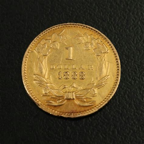 1888 Type III Indian Princess $1 Gold Coin | EBTH