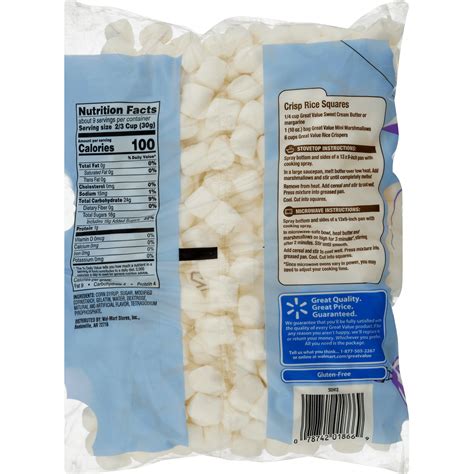 calories in marshmallows mini