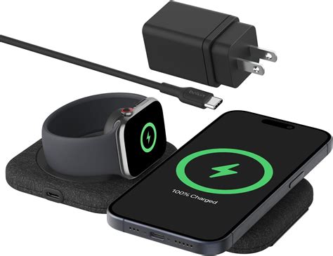 Amazon.com: Belkin 2-in-1 Magnetic Charging Travel Pad 15W - MagSafe ...