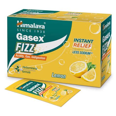 Buy Himalaya Gasex Fizz Lemon Sachet 5 gm | 19 Minutes Delivery ...