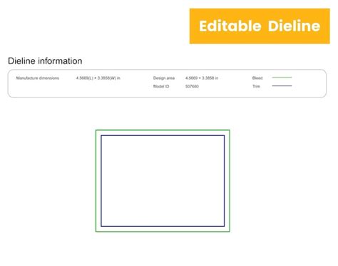 Dieline template die cut template design printable product packaging ...