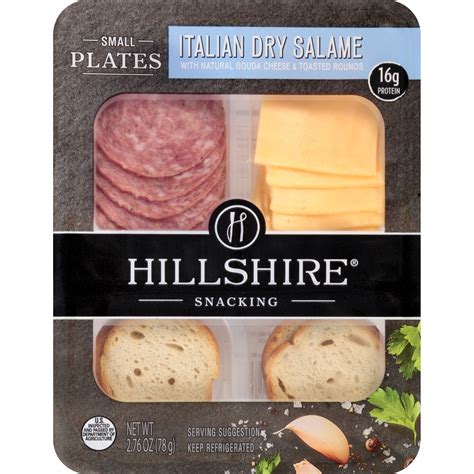 Hillshire Snacking Small Plates Italian Dry Salame, Gouda & Toasted ...