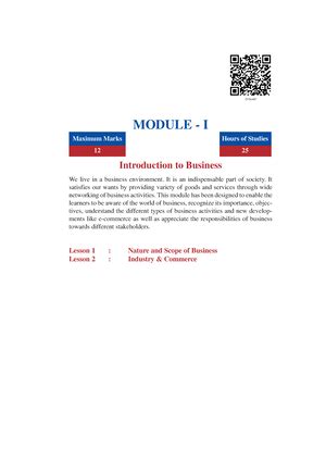 Chapter 1 class 11 subhash dey - Business Studies - Studocu