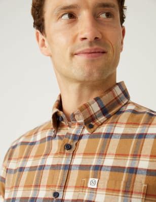 Flannel Brushed Cotton Check Shirt