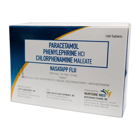 Nurturemed | Nasatapp Flu 500 mg / 25 mg / 2 mg