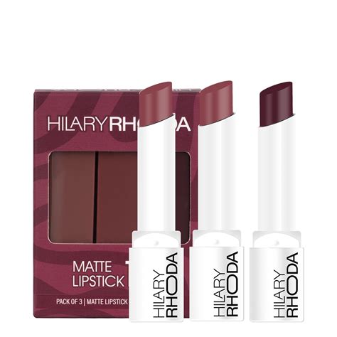 Buy Hilary Rhoda Matte Trio Lipstick | Matte Finish & Long Lasting ...
