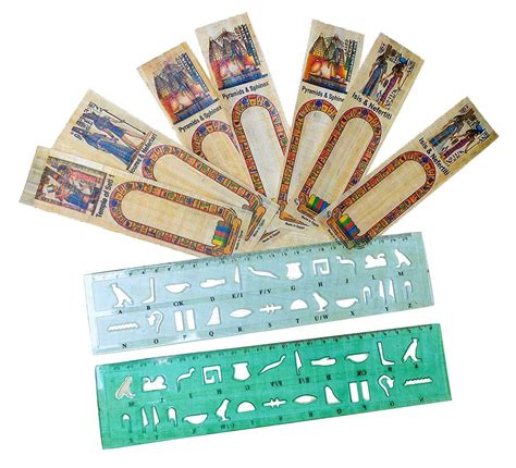 Buy 10 Egyptian Pharaoh Papyrus Blank Bookmarks Book Marks Book Mark ...
