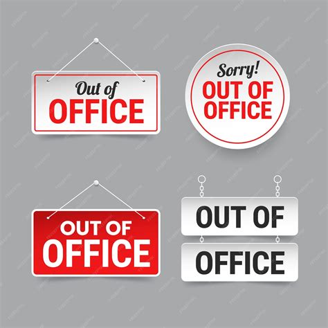 Free Printable Out Of Office Sign Template Word