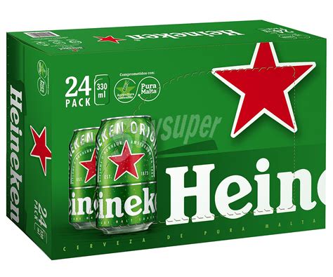 Heineken Cerveza Pack de 24 latas x 33 cl