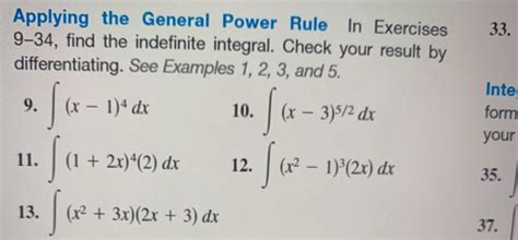 Image result for General Power Rule Integrals Sample Problems