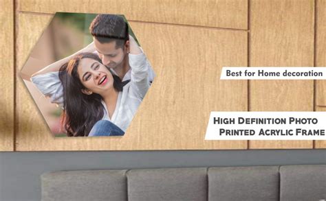 SAVRI Personalized Acrylic Wall Hanging Photo Frame - High Definition ...