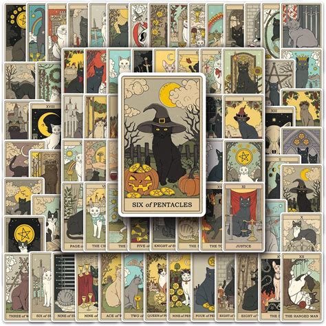 Amazon.com: Armadillo Amore Large Tarot Card Stickers - 78 Sticker Set ...