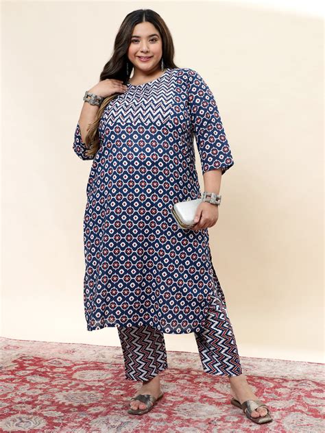 Plus Size Kurta Sets without Dupatta – Sringam