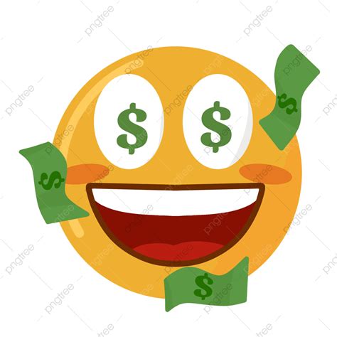 Emoji Sticker PNG Picture, Money Face Emoji Sticker, Emoji, Sticker Set ...