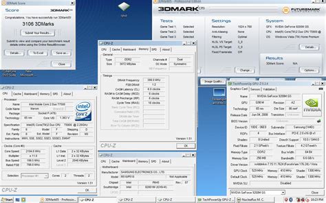 elimo`s 3DMark05 score: 3274 marks with a GeForce 9200M GS
