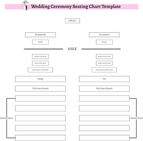 Free Wedding Seating Chart Templates, Editable and Printable