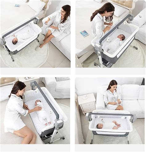 Electric Bassinet Crib | Self Rocking Bassinet & Portable Baby Bed ...