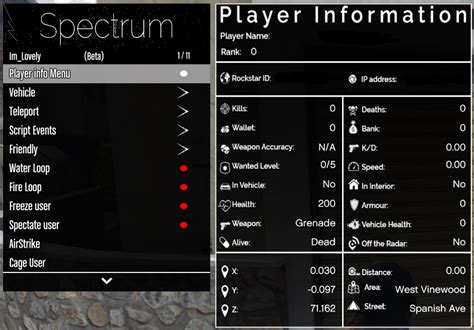 Image result for Spectrum Mod Menu GTA