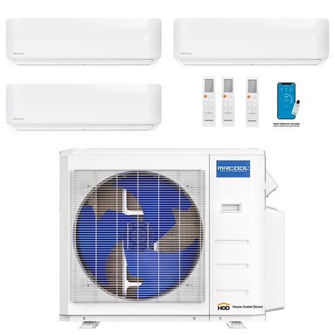 Mrcool diy 4th gen mini split 3 zone 36 000 btu ductless air ...