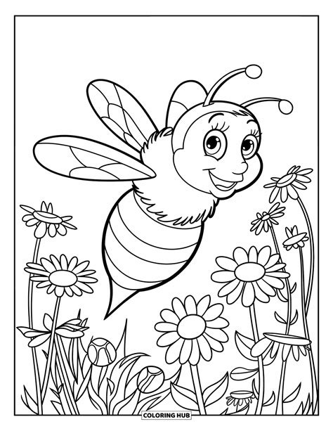 Coloring Pages For Bees