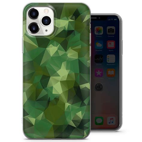 Camo Phone Case, Poly Camouflage, Military Pattern Cover - Fits iPhone ...