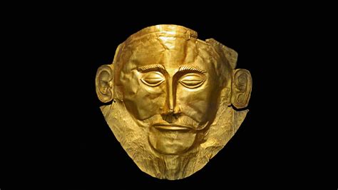 Mask of Agamemnon: A gold death mask once thought to…