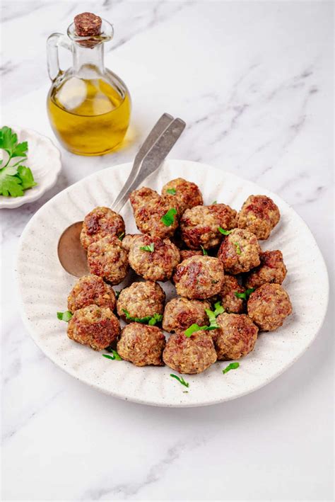 Italian Sausage Meatballs | Baked Bree