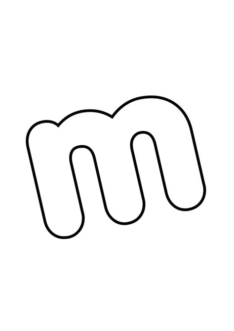 Download Printable Bubble Letter M - Bubble Letters