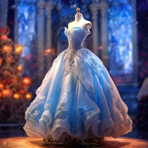 Premium AI Image | Disney Princess Cinderella ball gown on a display ...