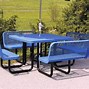 Image result for Commercial Outdoor Metal Picnic Tables