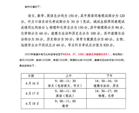 2023年江苏南通中考成绩查询时间6月25日18时左右 附查分方式