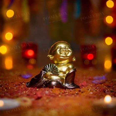 Buy Golden Baby Monk Figurine with Spring Head Online in India ...