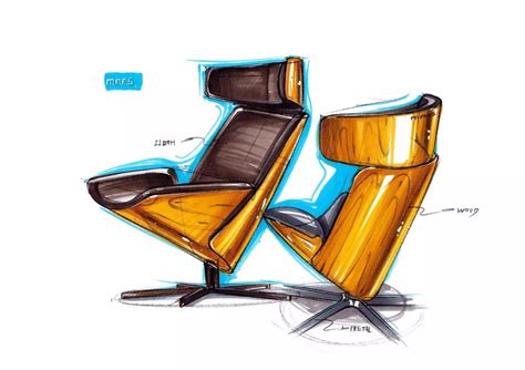 工业设计手绘实战教程，教你如何画椅子-优概念