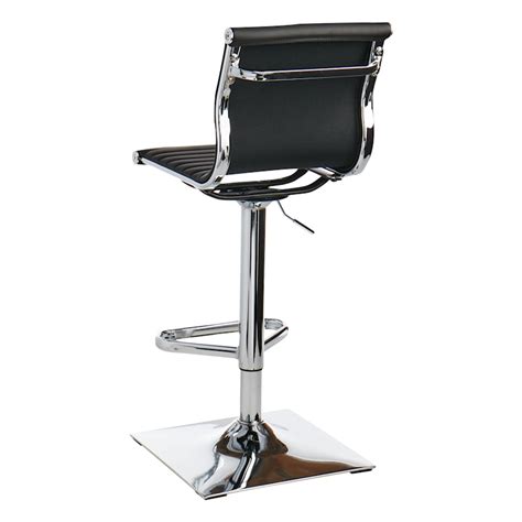 Crosby St. Maxwell Adjustable Faux Leather Barstool Black | Adjustable ...