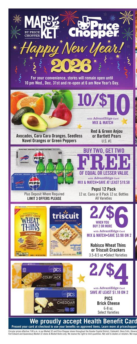 Price Chopper Ad Weekly Current December 28, 2025 - January 3, 2026 ...