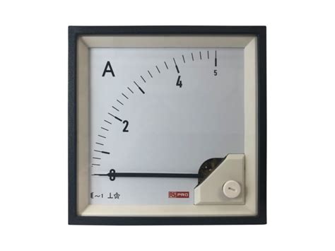 RS PRO | RS PRO Analogue Panel Ammeter 5 (Input, Scale)A AC, 92mm x ...