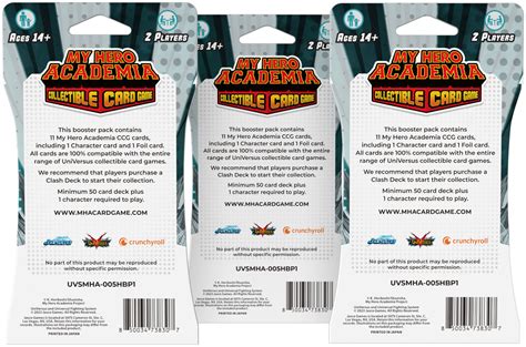 Customer Reviews: UniVersus My Hero Academia Collectible Card Game Set 5: Undaunted Raid Booster ...
