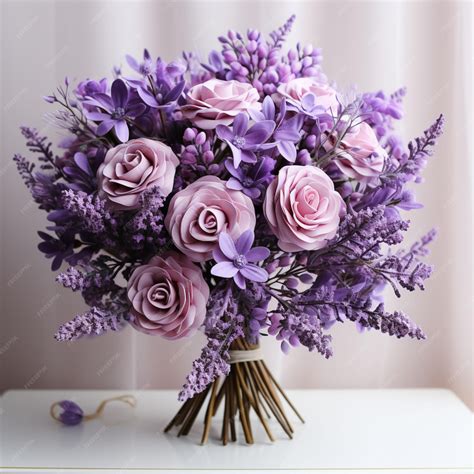 Premium AI Image | Lavender flower bouquet