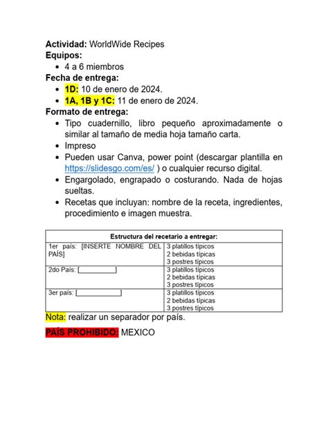 Image result for Recipe Book Example