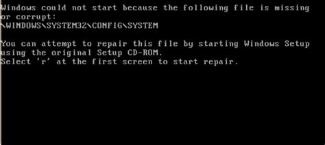 Fix windows/system32/config/system is corrupt error using Hirens BootCD