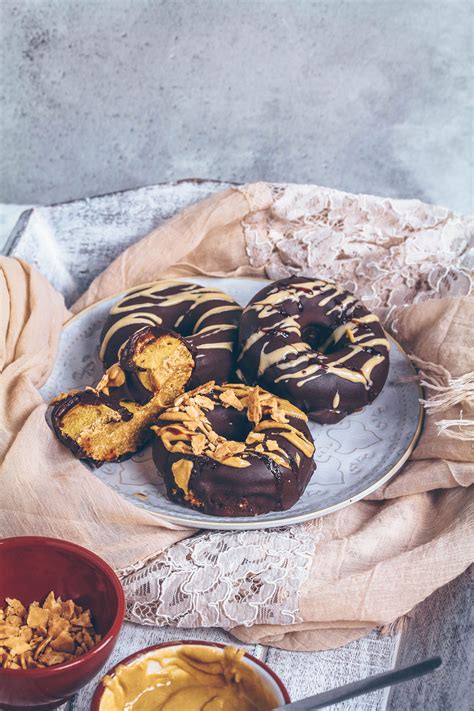 Salted Caramel Protein Ice Cream Doughnuts - Nadia's Healthy Kitchen
