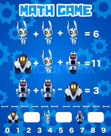 Robot Math Worksheet 的图像结果