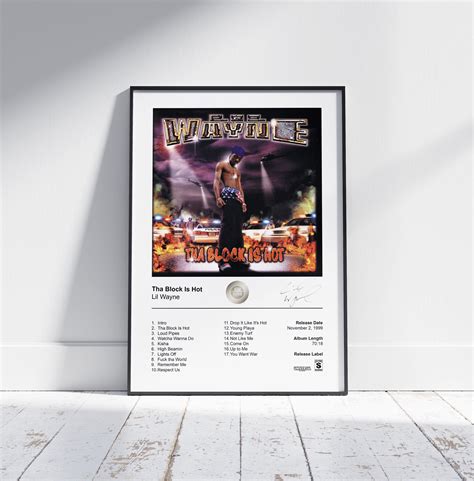 Lil Wayne Poster - Tha Block Is Hot Album Cover Poster Print Hip Hop ...