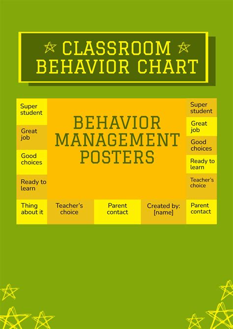 Free Kids Behavior Chart - Download in Word, PDF, Illustrator, PSD ...