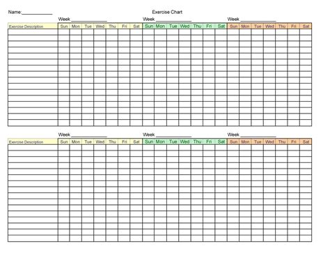 Exercise Change Matrix Template 的图像结果