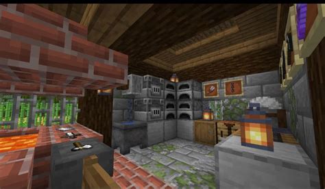 The Blacksmith interior | Minecraft blacksmith room, Room minecraft, Minecraft survival