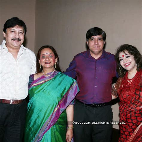 Madhu Neotia, Rainer and Annette Schmiedchen during a party hosted by ...