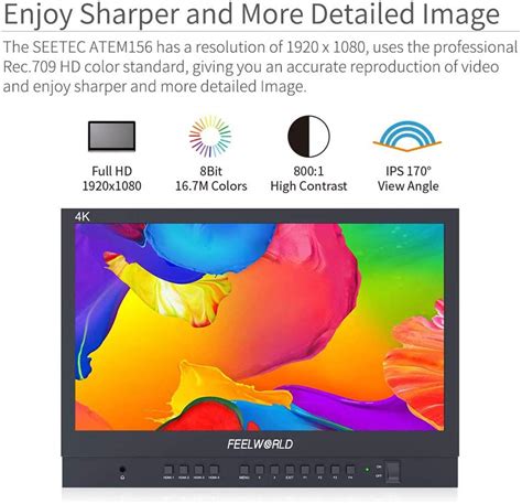 Buy FEELWORLD ATEM156 15.6 Inch Live Streaming Broadcast Director ...