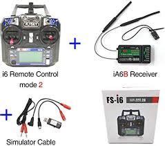 RC Simulator Combo with FLYSKY New Rc Plane Remote Controller FS-i6 La ...