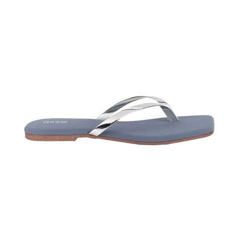 Buy Mochi Women Silver Casual Slippers Online | SKU: 32-425-27-36 ...